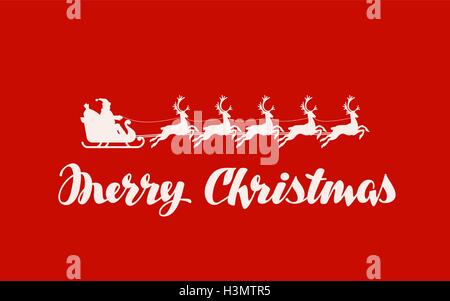 Joyeux Noël carte de vœux. Vector illustration Illustration de Vecteur