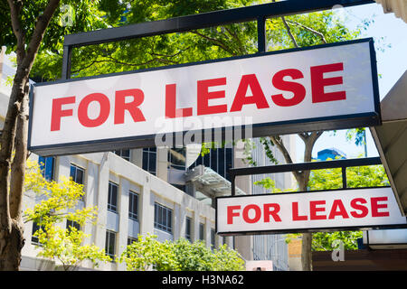 Bail pour l'affichage sur les panneaux à l'extérieur de bâtiments Banque D'Images