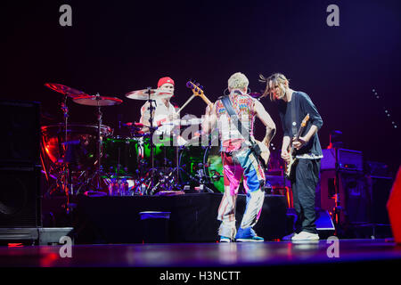 Turin, Italie. 10 octobre 2016. Piments rouges chauds exécutés vivants à Turin crédit: Daniele Baldi Banque D'Images