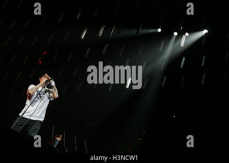 Turin, Italie. 10 octobre 2016. Piments rouges chauds exécutés vivants à Turin crédit: Daniele Baldi Banque D'Images