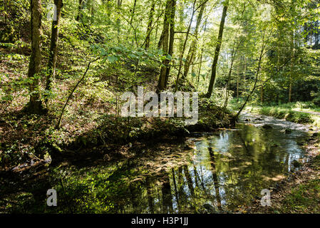 Beau paysage en Jura Souabe Banque D'Images