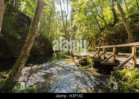 Beau paysage en Jura Souabe Banque D'Images