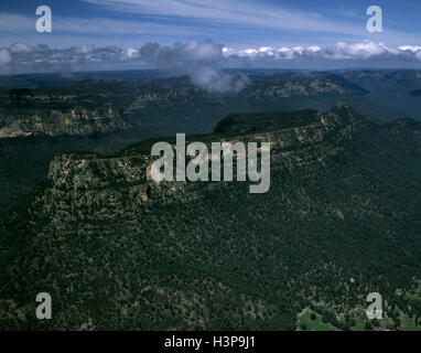 Glen Davis salon avec vue au sud de Parc National de Blue Mountains Banque D'Images