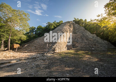 Pyramide de Coba au Yucatan (Mexique) Banque D'Images