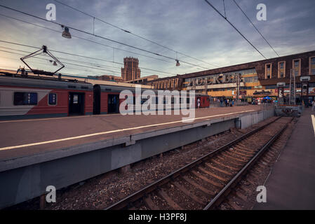 Pavelskaya gare à Moscou Banque D'Images