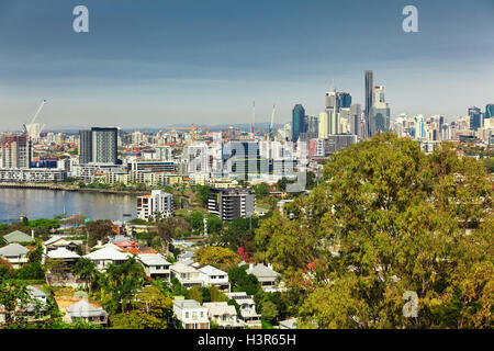 BRISBANE, AUSTRALIE - Aug 10 2016 : Sydney Skyline vu de côté nord. Il s'agit d'Australias troisième plus grande ville, capitale de l'Queenslan Banque D'Images