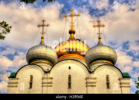 La Cathédrale de Smolensk de couvent Novodievitchi, un site de l'UNESCO à Moscou Banque D'Images