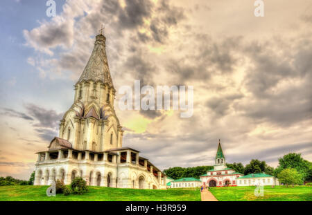 Église de l'Ascension à Kolomenskoye, un site du patrimoine mondial à Moscou Banque D'Images