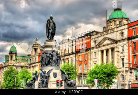 Monument de Daniel O'Connell de Dublin - Irlande Banque D'Images