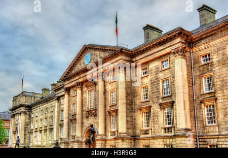 Entrée de Trinity College à Dublin - Irlande Banque D'Images