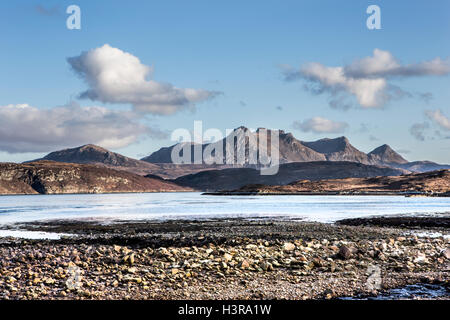 Ben Loyal, hauts plateaux du nord de l'Ecosse. Banque D'Images