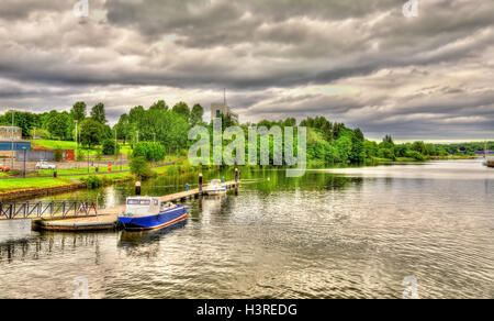 La rivière Bann dans Coleraine - Irlande du Nord Banque D'Images