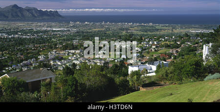 Au sud, l'Afrique, de la région du cap, Somerset West, local sommaire, l'Afrique, le cap de l'ouest, Western Cape, région Capetown, mer, montagne, randonnée Banque D'Images