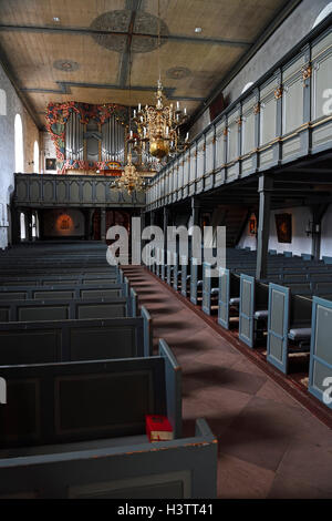 Intérieur de l'église Saint-Séverin, Keitum, Sylt, au nord de l'archipel Frison, Frise du Nord, Schleswig-Holstein, Allemagne Banque D'Images