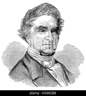 Justus von Liebig (1803 - 1873) était un chimiste allemand qui a fait d'importantes contributions à la chimie biologique et agricole. Considéré comme le fondateur de la chimie organique, il a également été décrit comme le "père de l'industrie des engrais' pour son insistance sur l'azote et des oligo-éléments comme éléments nutritifs essentiels pour les végétaux. Banque D'Images