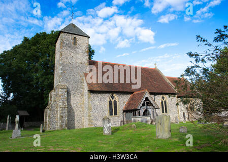 L'église de St Pancras dans le village de Kingston near Lewes, East Sussex, England, UK Banque D'Images