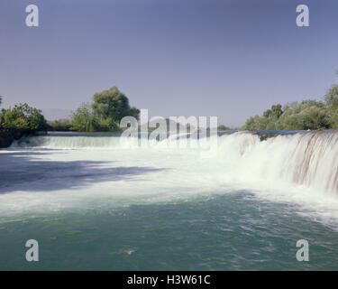 La Turquie, Side, Manavgat avec cascades Banque D'Images