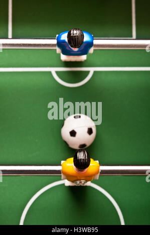 Soccer sur table, voir ci-dessus Banque D'Images