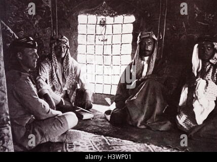 Photographie d'Ali bin Hussein (1879-1935) Roi de Hejaz et Grand chérif de La Mecque. En date du 20e siècle Banque D'Images