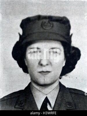 Photographie de Cecily Lefort (1900-1945) un agent SOE britannique pendant la Seconde Guerre mondiale. En date du 20e siècle Banque D'Images