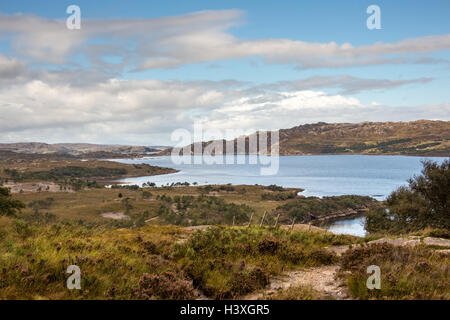 Vue sur Upper Loch Torridon Banque D'Images