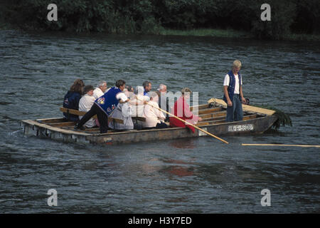 La Slovaquie, les Hautes Tatras, Dunajec, projet de voyage, l'Europe, la République de Slovaquie, rivière, eaux, affluent le morello, au nord-est de la Pologne, la marge, le tourisme, les touristes, raft, raftsman river journey, navire, excursion, voyage, l'eau, Banque D'Images