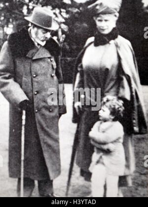 Photographie du roi George V (1865-1936) et Reine Consort Marie de Teck (1867-1953). En date du 20e siècle Banque D'Images