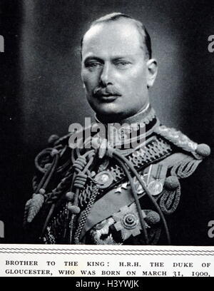 Photo de Prince Henry, duc de Gloucester (1900-1974), un soldat et le troisième fils du roi George V et la Reine Mary de teck. En date du 20e siècle Banque D'Images