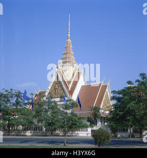 Cambodge, Phnom Penh, Nationwide Assemblée générale, vue, Asie, Asie du Sud-Est, le Parlement, la structure, bâtiment, architecture, culture, style architectural, site d'intérêt Banque D'Images