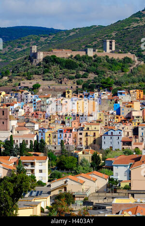 Bosa, Sardaigne, Italie Banque D'Images