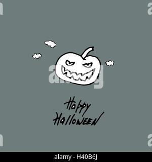 Happy Halloween carte de vœux. Illustration de Vecteur