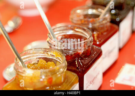 Confiture en pot Banque D'Images