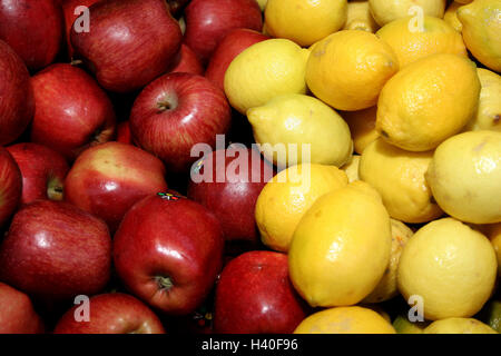 Les pommes et les citrons Banque D'Images