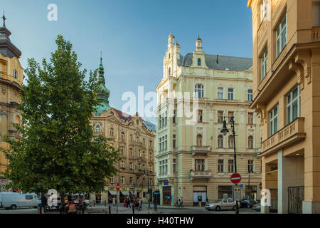 Après-midi d'automne dans la vieille ville de Prague, République tchèque. Banque D'Images