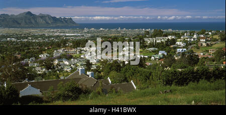 Au sud, l'Afrique, de la région du cap, Somerset West, local sommaire, l'Afrique, le cap de l'ouest, Western Cape, région Capetown, mer, montagne, randonnée Banque D'Images