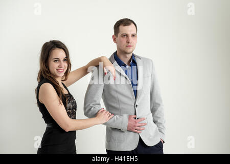 Elvis et Diana - session de tir avant-mariage pour un jeune couple Banque D'Images