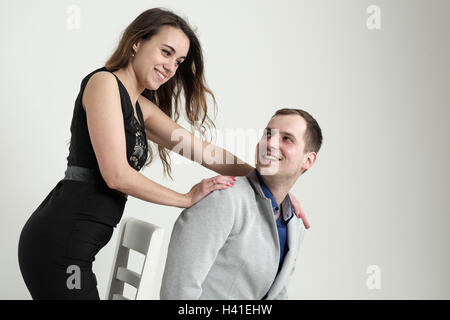 Elvis et Diana - session de tir avant-mariage pour un jeune couple Banque D'Images