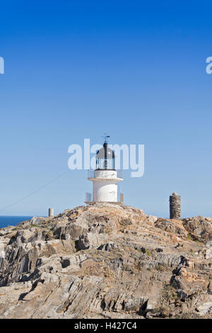 Phare du Cap de Creus Cadaques, Costa Brava, Espagne Banque D'Images