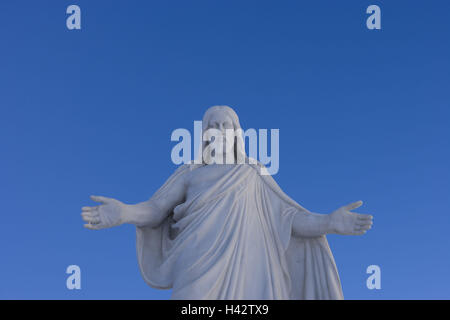 Cimetière, figure le Christ, Banque D'Images