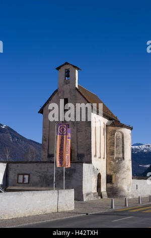 La Suisse, Grisons, 'Val Müstair', Müstair, bande, Banque D'Images