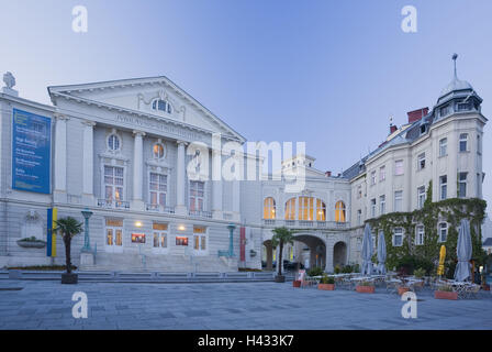 L'Autriche, de Baden, près de Vienne, théâtre municipal, place du théâtre, centre, zone piétonne, Banque D'Images