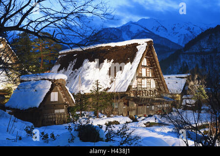 Shirakawa-go, préfecture de Gifu, Japon Banque D'Images