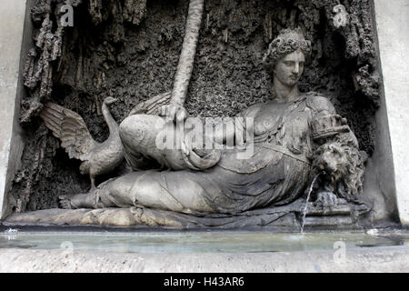 Italie, Rome, la dépression via Quattro Fontane, eh bien, la statue, la déesse Junon, Banque D'Images