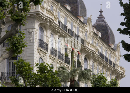 France, Provence, Côte d'Azur, Nice, Cimiez, boulevard de Cimiez, bâtiment art nouveau, façade, détail, Banque D'Images