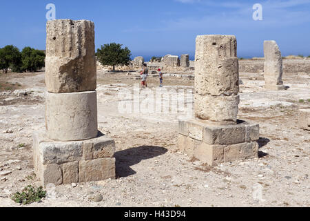 Chypre, la partie grecque, Kouklia, excavation, Alt-Pafos Paleapafos, zone, touristiques, Banque D'Images