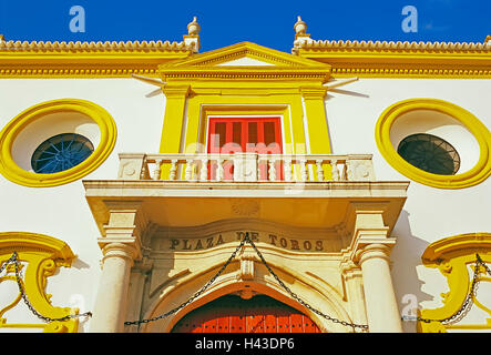 Plaza de Toros de la Maestranza, arènes, Séville, Andalousie, Espagne Banque D'Images