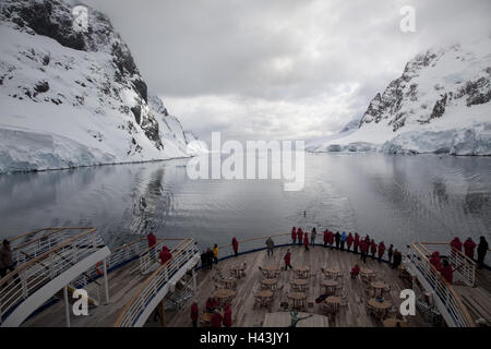 L'Antarctique, l'océan Antarctique, Canal Lemaire, Marco Polo, navires de croisière, les navires, tourisme Banque D'Images