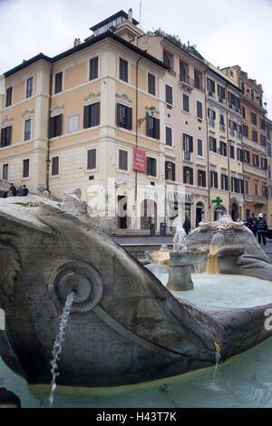L'Italie, Rome, Piazza Spagna, puits, Tu Banque D'Images