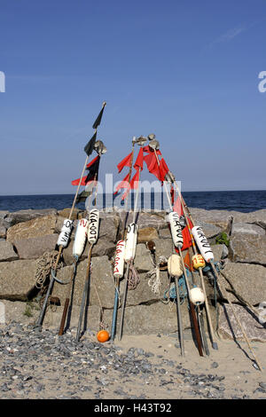 Rügen Island, plage, près Vitt, Banque D'Images