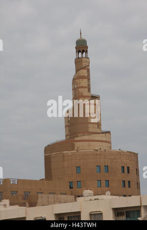 Qatar, Doha, Al Fardan centre islamique, Qatar, bâtiment, architecture, tour, façade, Fanar, Banque D'Images